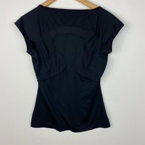 Lululemon capped sleeve tshirt with mesh detailing
